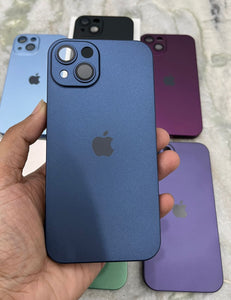 Deep Blue Hard Pc premium case for Apple Iphone 14