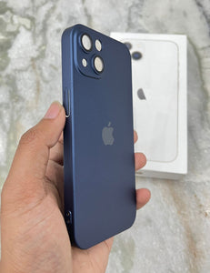 Deep Blue Hard Pc premium case for Apple Iphone 14