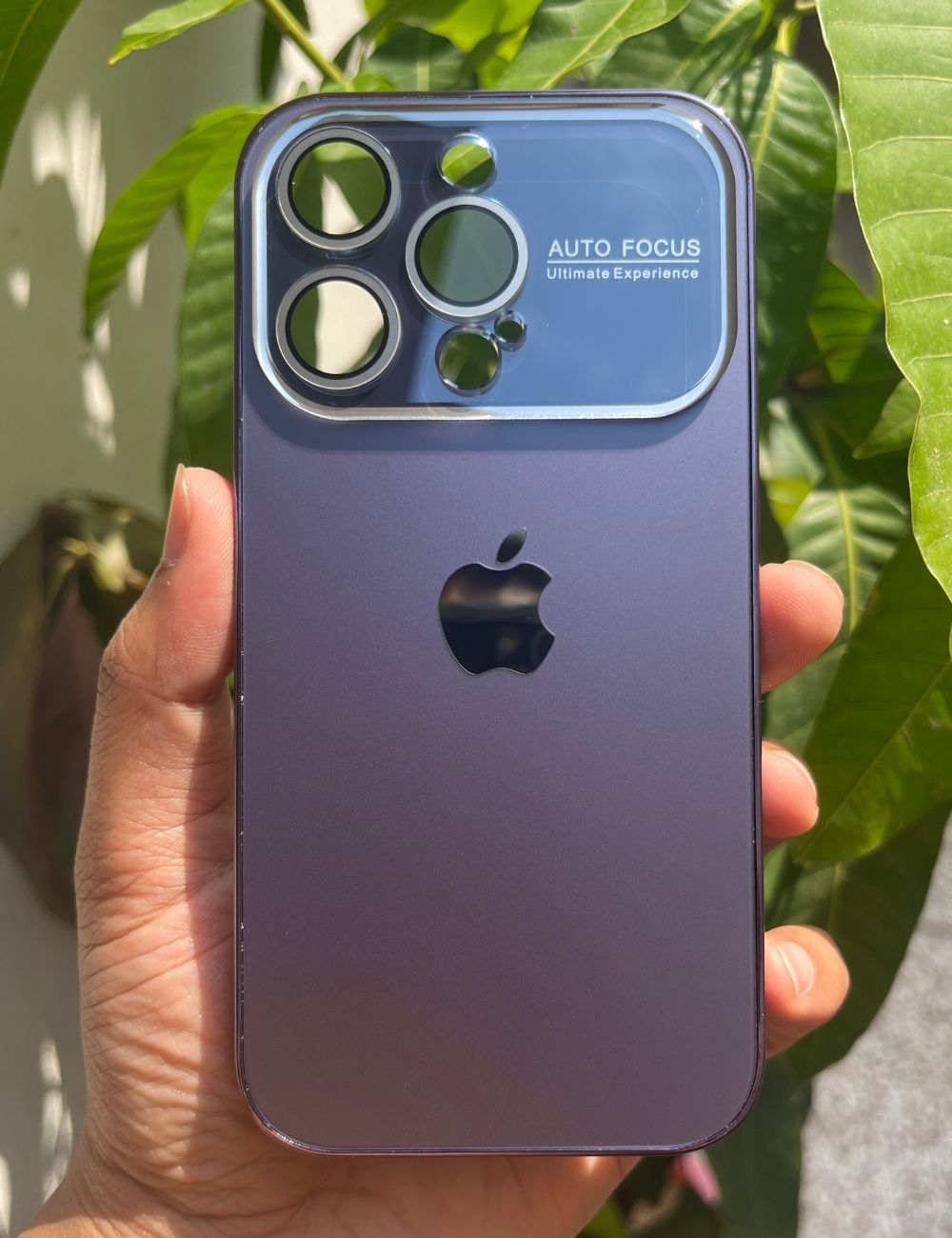 Deep Purple Auto Focus Luxury Design Case For Apple Iphone 14 Pro