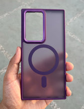 Load image into Gallery viewer, Deep Purple Matte Magsafe Case For Samsung Galaxy S23 Ultra
