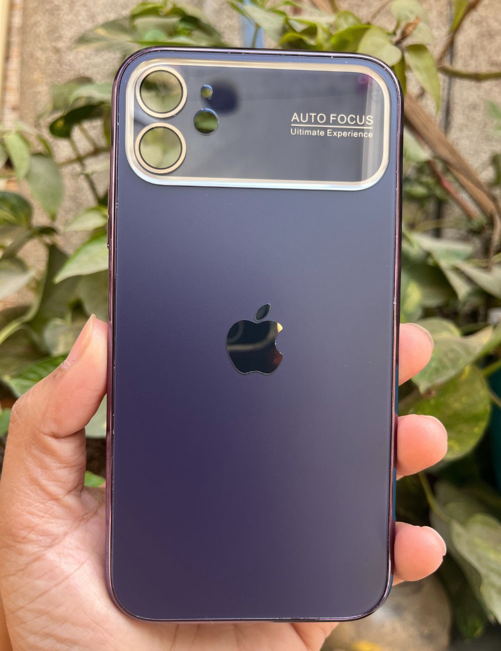 Deep Purple Auto Focus Luxury Design Case For Apple Iphone 12
