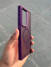 Load image into Gallery viewer, Deep Purple Matte Magsafe Case For Samsung Galaxy S23 Ultra
