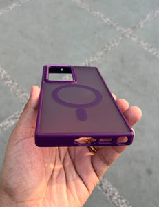 Deep Purple Matte Magsafe Case For Samsung Galaxy S23 Ultra