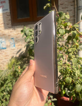 Load image into Gallery viewer, Desert Titanium Electroplated Chrome Glass Lense Case For Samsung Galaxy S23 Ultra
