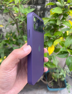 Deep Purple Silicone Auto Focus Premium Case For Apple Iphone 11