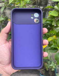 Deep Purple Silicone Auto Focus Premium Case For Apple Iphone 11