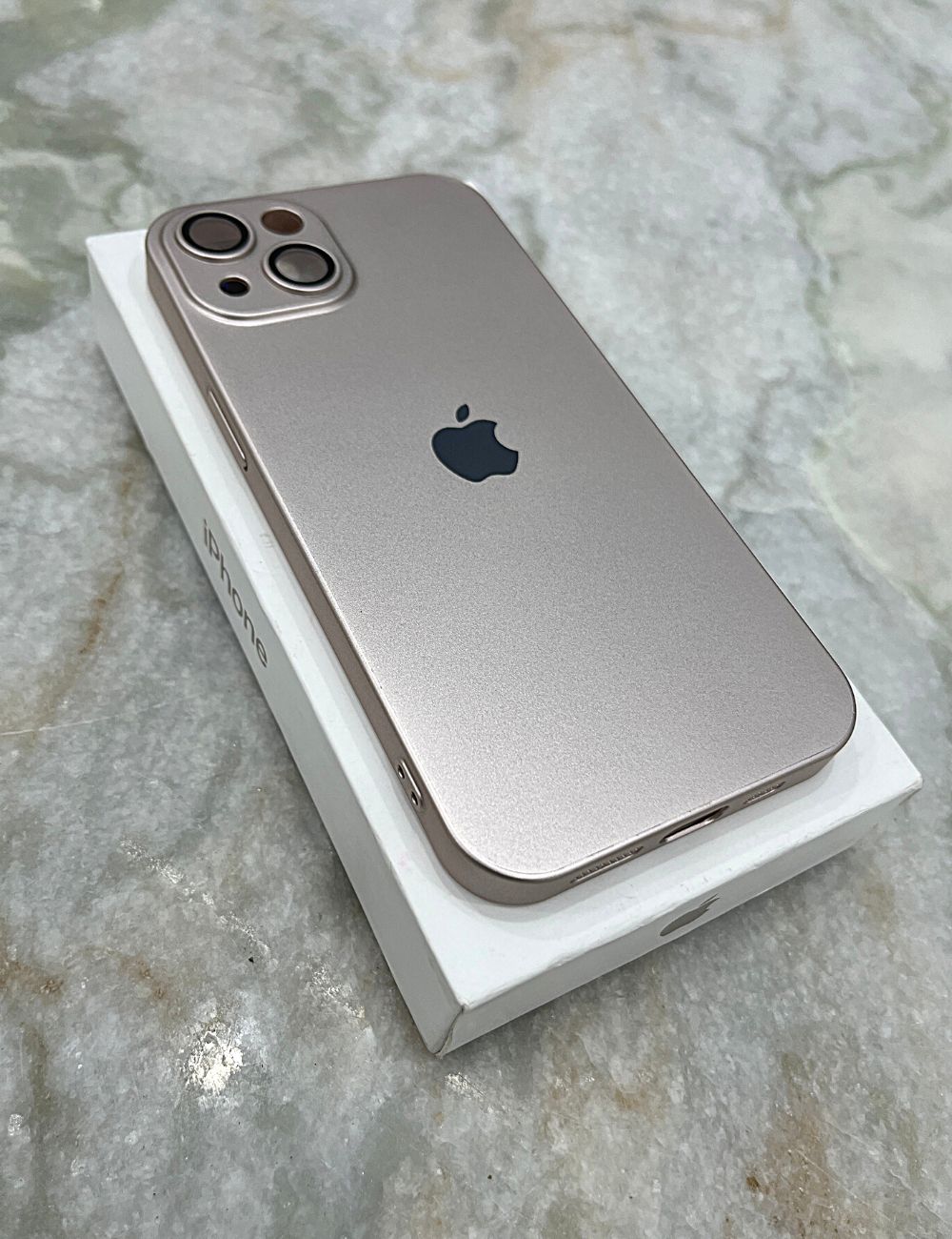 Golden Hard Pc premium case for Apple Iphone 14