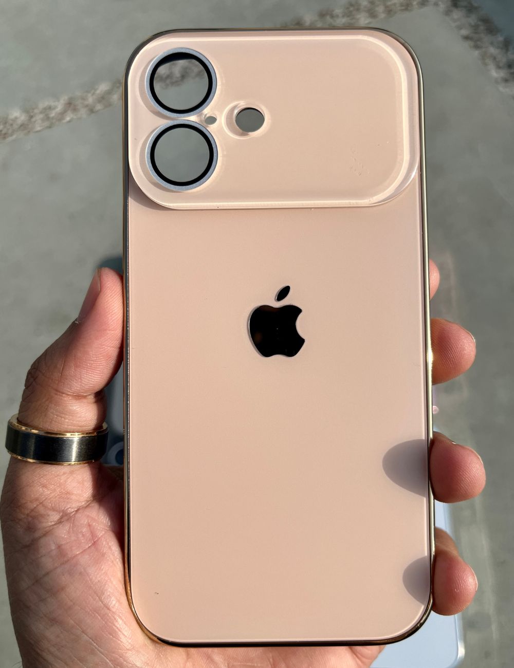 Desert Gold 17 Series Look Inspired Case For Apple Iphone 16