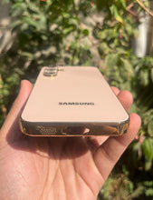Load image into Gallery viewer, Golden Electroplated Chrome Glass Lense Case For Samsung Galaxy S23 Fe
