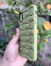 Load image into Gallery viewer, Mehendi Green Checkered wave Case For Apple Iphone XR
