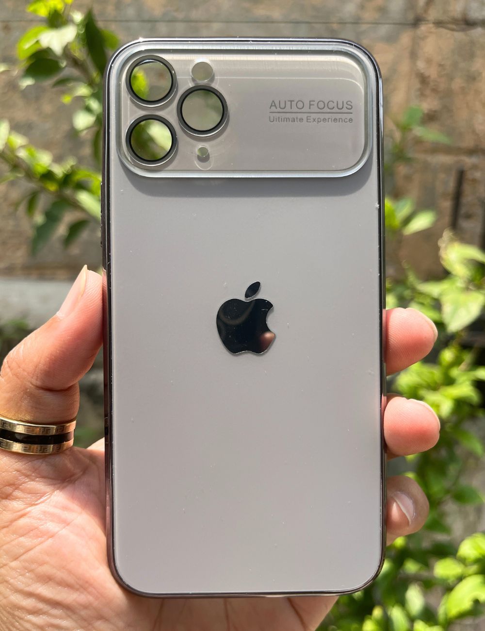 Titanium Grey Auto Focus Luxury Design Case For Apple Iphone 11