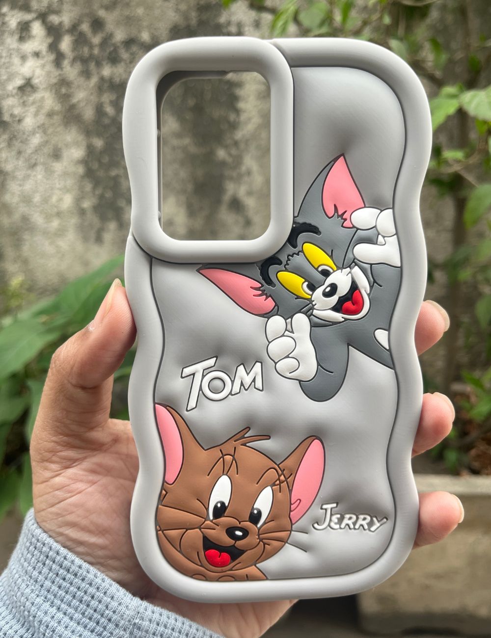 Gray T&J Cartoon cute silicone case for Oneplus Nord Ce 2