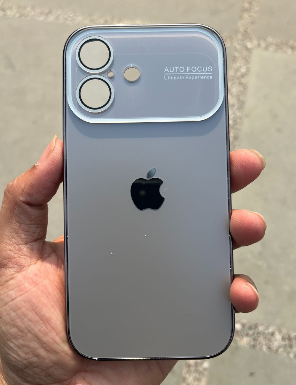 Titanium Grey Auto Focus Luxury Design Case For Apple Iphone 16 Plus