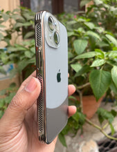 Load image into Gallery viewer, Grey Leather 2in1 Glass Lense Case For Apple Iphone 13
