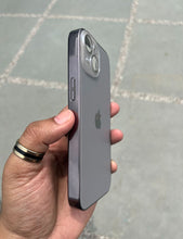 Load image into Gallery viewer, Titanium Grey Electroplated Chrome Glass Lense Case For Apple Iphone 14 Plus
