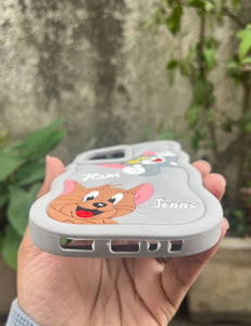 Gray T&J Cartoon cute silicone case for Oneplus Nord Ce 2