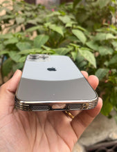 Load image into Gallery viewer, Grey Leather 2in1 Glass Lense Case For Apple Iphone 14 Pro Max
