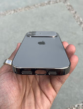 Load image into Gallery viewer, Grey Electroplated Chrome Glass Lense Case For Apple Iphone 17
