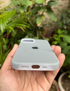 Grey Neon Silicone Superb Quality Case For Apple Iphone 15