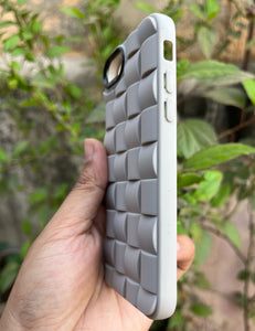 Grey Checkered wave Case For Apple Iphone 7/8