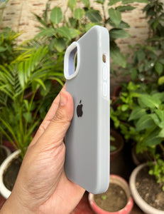 Grey Neon Silicone Superb Quality Case For Apple Iphone 15