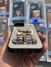 Load image into Gallery viewer, Grey Dog Zipper Working Jacket Luxury Case For Apple Iphone 15
