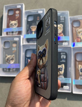 Load image into Gallery viewer, Grey Dog Zipper Working Jacket Luxury Case For Apple Iphone 15
