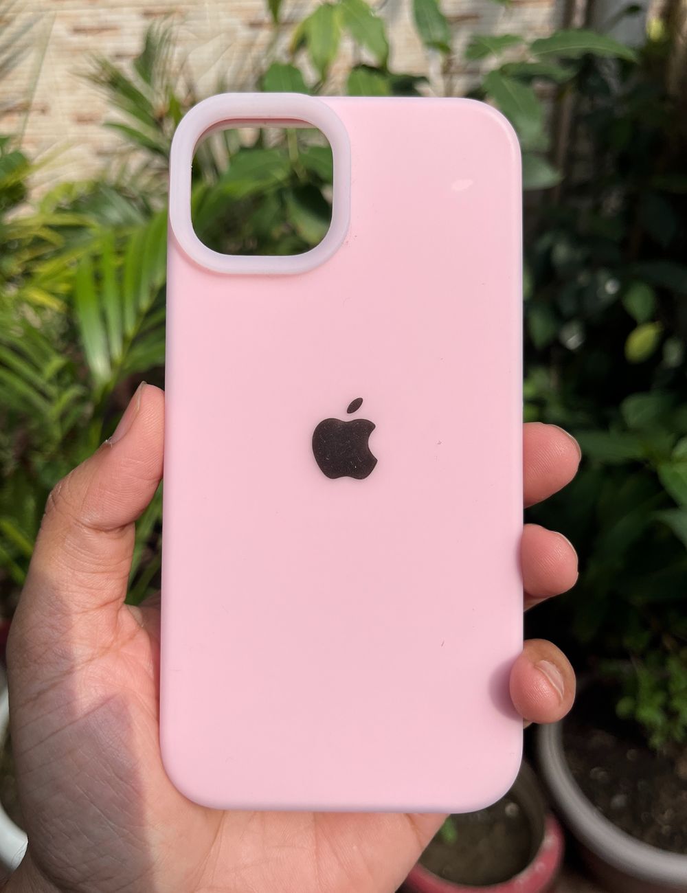 Light Pink Neon Silicone Superb Quality Case For Apple Iphone 15
