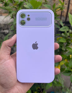 Light Purple Silicone Auto Focus Premium Case For Apple Iphone 11