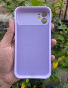 Light Purple Silicone Auto Focus Premium Case For Apple Iphone 11