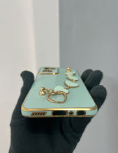 Load image into Gallery viewer, Mint Green chrome chain silicone premium case for OnePlus Nord CE 2
