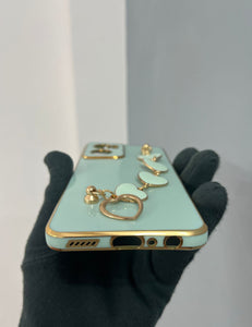 Mint Green chrome chain silicone premium case for OnePlus Nord CE 2