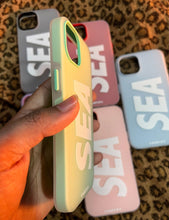 Load image into Gallery viewer, Mint Green Sea 2in1 case for Apple Iphone 14
