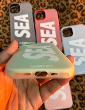 Load image into Gallery viewer, Mint Green Sea 2in1 case for Apple Iphone 14

