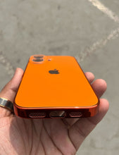 Load image into Gallery viewer, Orange Electroplated Chrome Glass Lense Case For Apple Iphone 16 Plus
