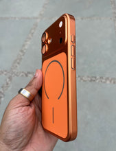 Load image into Gallery viewer, Orange Hard Convert Magsafe Case For Apple Iphone 16
