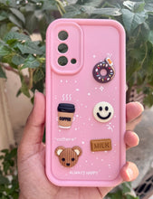 Load image into Gallery viewer, Pink Coffee Silicone Designer Case For Oneplus Nord CE
