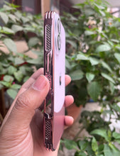 Load image into Gallery viewer, Rose Gold Leather 2in1 Glass Lense Case For Apple Iphone 16
