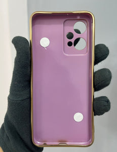 Purple chrome chain silicone premium case for OnePlus Nord CE 2 Lite