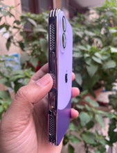 Load image into Gallery viewer, Purple Leather 2in1 Glass Lense Case For Apple Iphone 16
