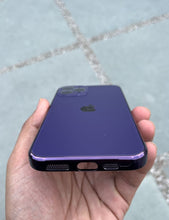 Load image into Gallery viewer, Deep Purple Electroplated Chrome Glass Lense Case For Apple Iphone 12 Pro
