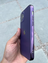 Load image into Gallery viewer, Deep Purple Electroplated Chrome Glass Lense Case For Apple Iphone 12 Pro
