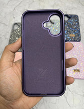 Load image into Gallery viewer, Deep Purple Swarovski Luxury Case For Apple Iphone 16
