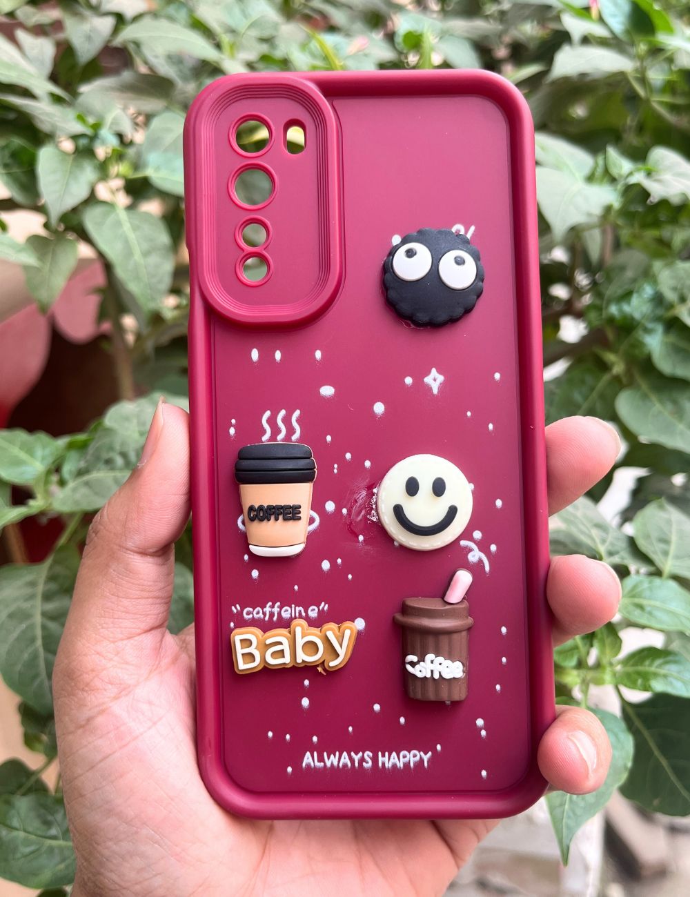Maroon Coffee Silicone Designer Case For Oneplus Nord