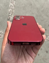 Load image into Gallery viewer, Deep Red Electroplated Chrome Glass Lense Case For Apple Iphone 16 Plus
