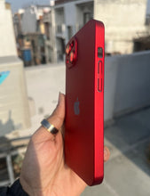 Load image into Gallery viewer, Red Hard Pc premium case for Apple Iphone 15
