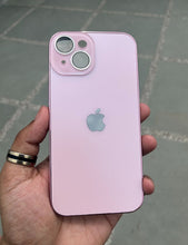 Load image into Gallery viewer, Rose Gold Electroplated Chrome Glass Lense Case For Apple Iphone 15
