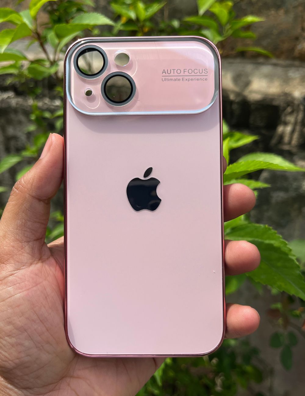 Rose Gold Auto Focus Luxury Design Case For Apple Iphone 15 Plus