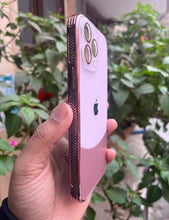 Load image into Gallery viewer, Rose Gold Leather 2in1 Glass Lense Case For Apple Iphone 14 Pro Max
