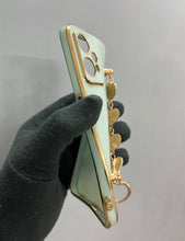 Load image into Gallery viewer, Mint Green chrome chain silicone premium case for OnePlus Nord CE 2 Lite
